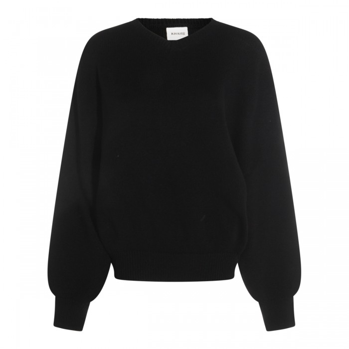 BLACK WOOL KNITWEAR