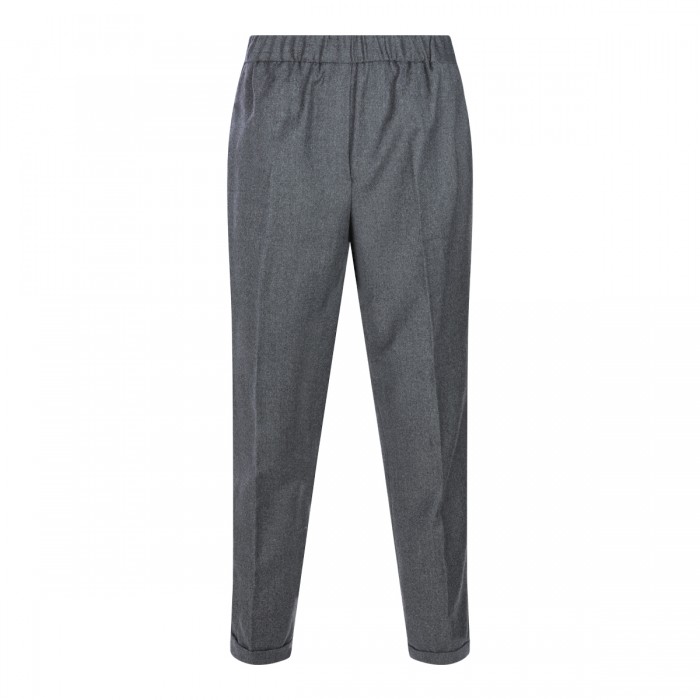 GREY WOOL PANTS