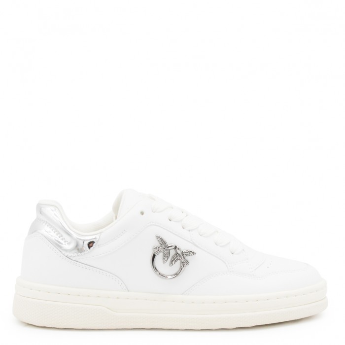 WHITE AND SILVER SNEAKERS