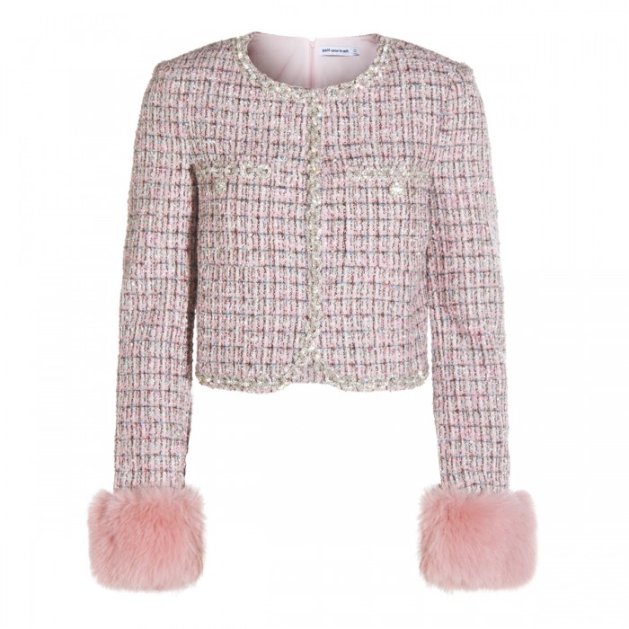 PINK WOOL CASUAL JACKET