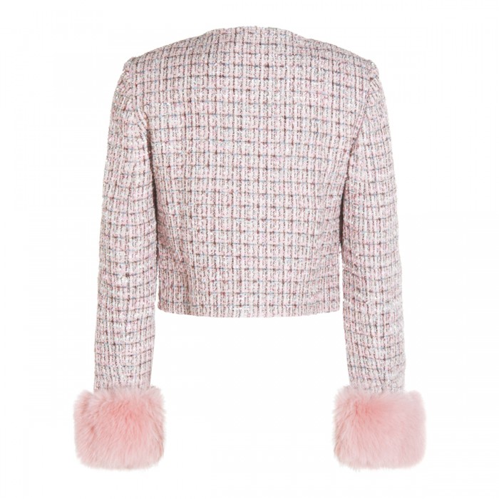 PINK WOOL CASUAL JACKET 2