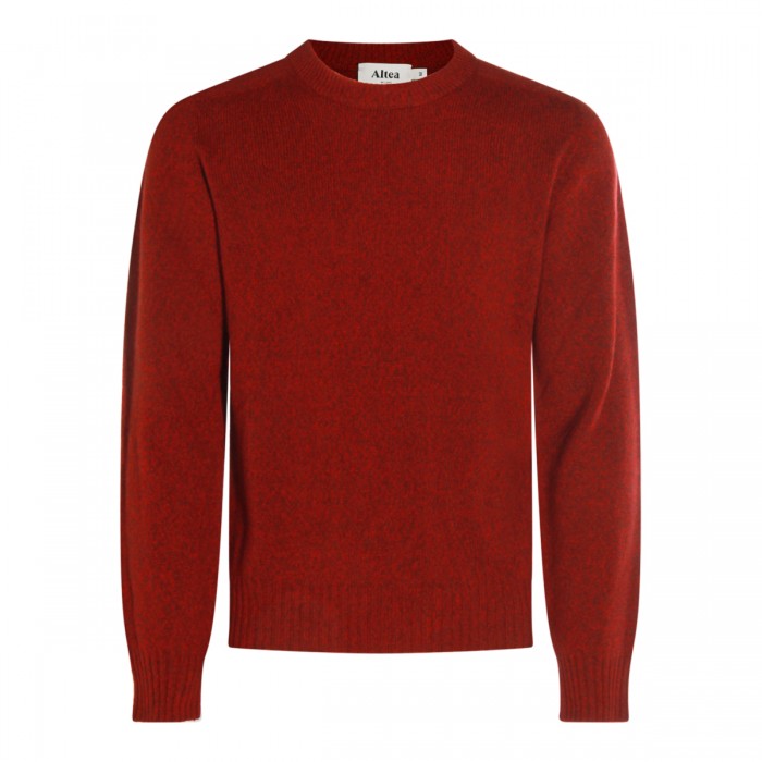 RED WOOL KNITWEAR