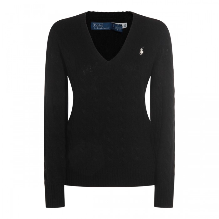 BLACK WOOL KNITWEAR