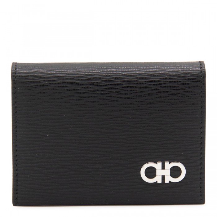 BLACK LEATHER CARD HOLDER