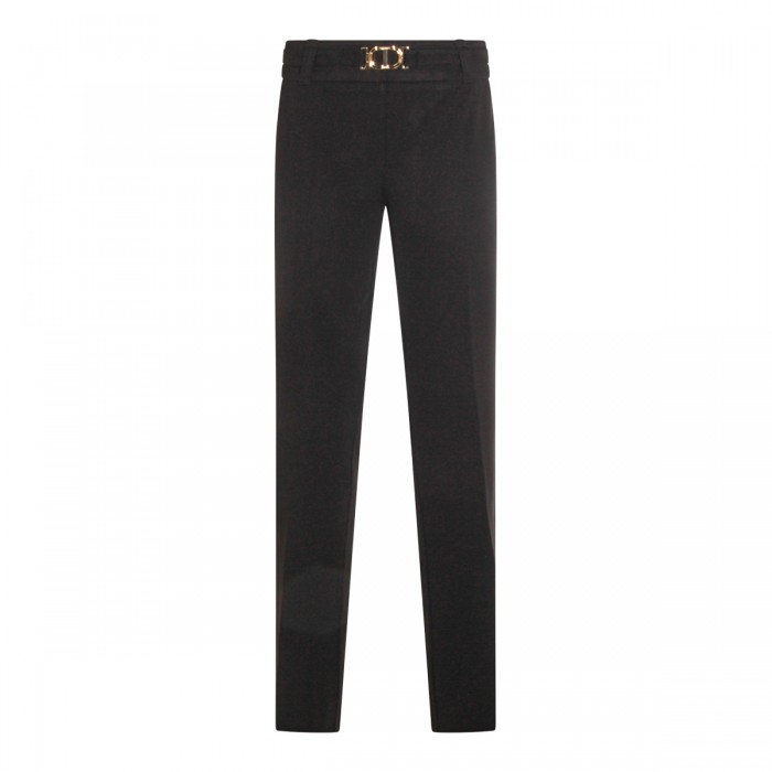 BLACK VISCOSE PANTS