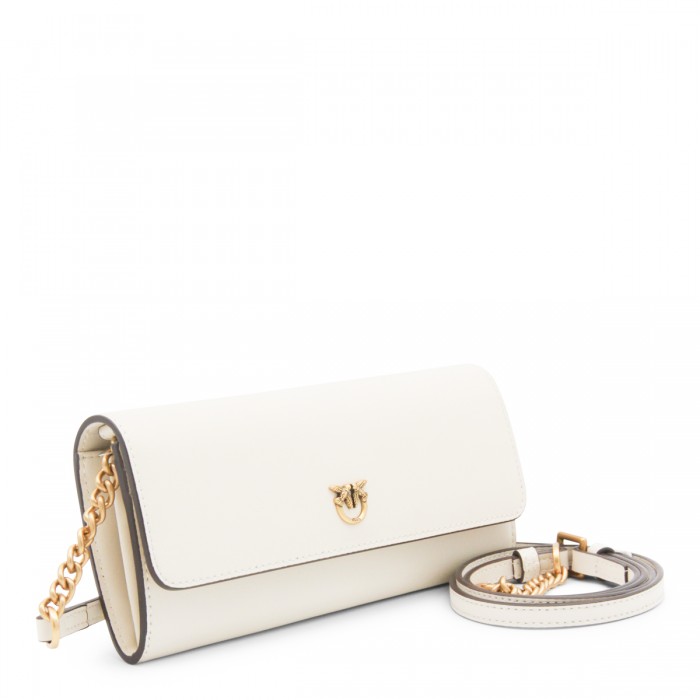 WHITE LEATHER CROSSBODY BAG 2