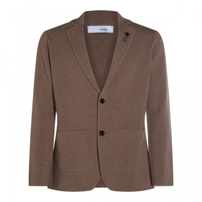 BROWN WOOL KNITWEAR