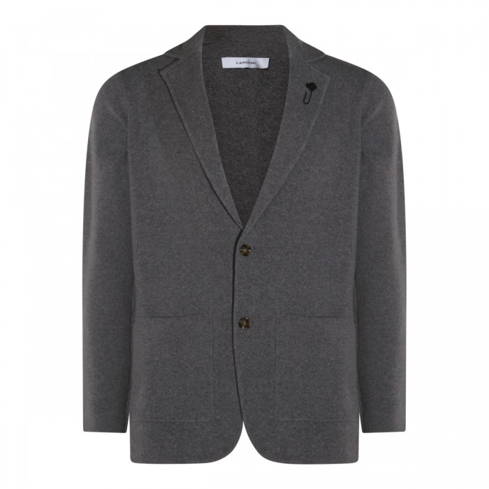 DARK GREY WOOL KNITWEAR