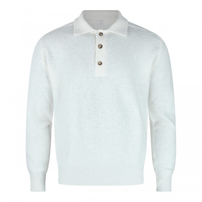 WHITE WOOL KNITWEAR