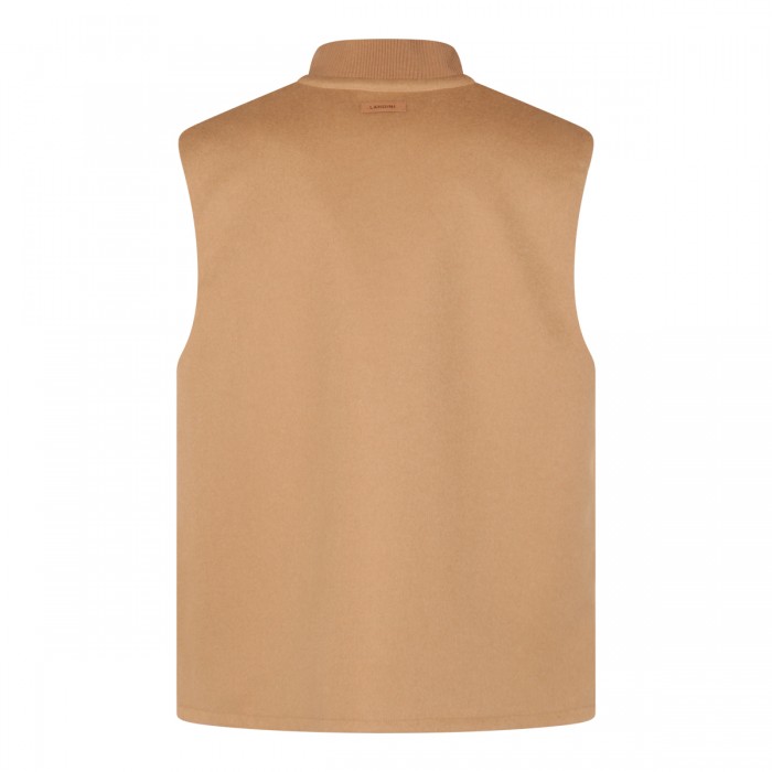 CAMEL WOOL CASUAL JACKET 2