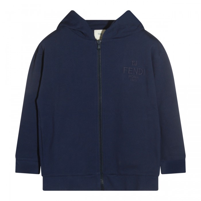 DARK BLUE COTTON SWEATSHIRT