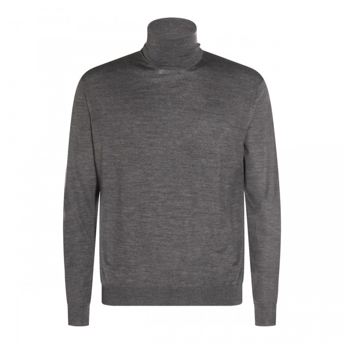 GREY CASHMERE JUMPER