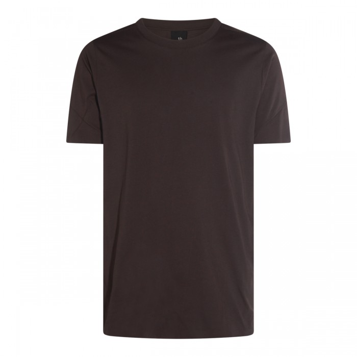 BROWN COTTON T-SHIRT