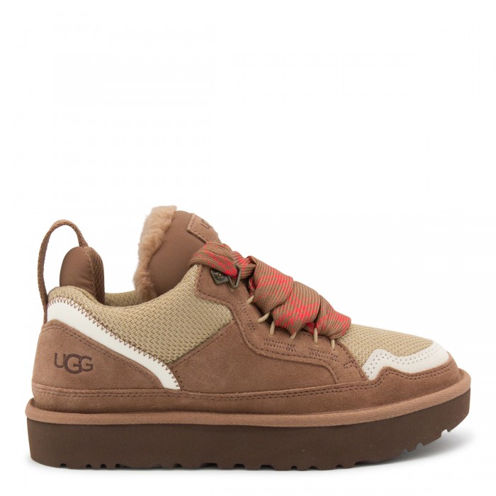 BEIGE LEATHER SNEAKERS
