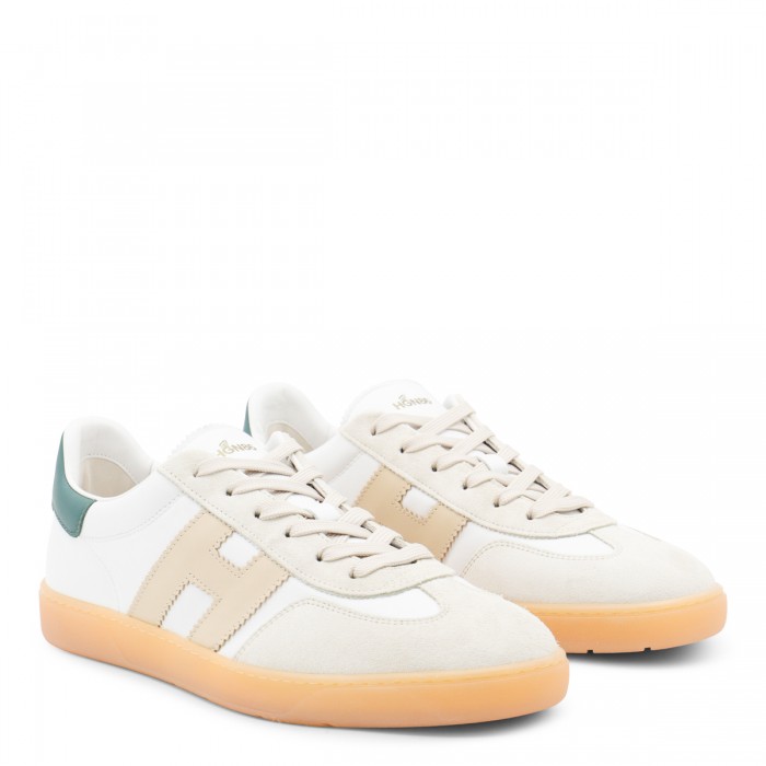 GREEN AND WHITE SNEAKERS 2