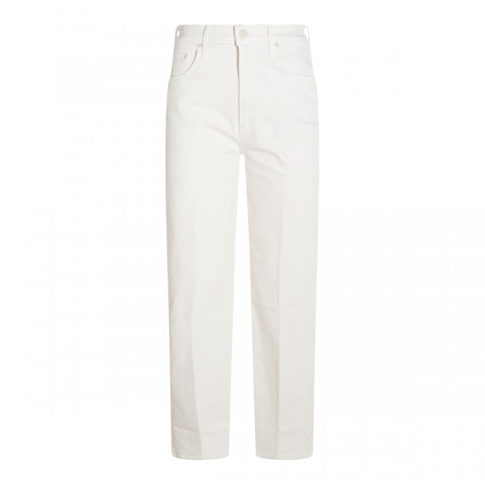 WHITE COTTON JEANS