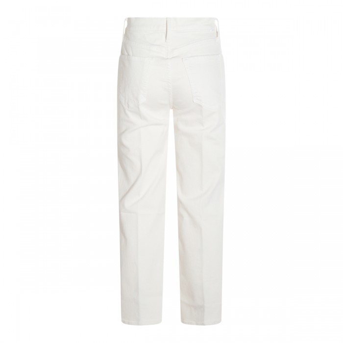 WHITE COTTON JEANS 2