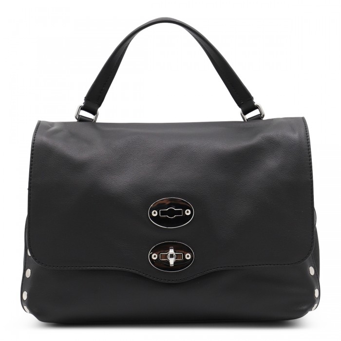 BLACK LEATHER POSTINA BABY...