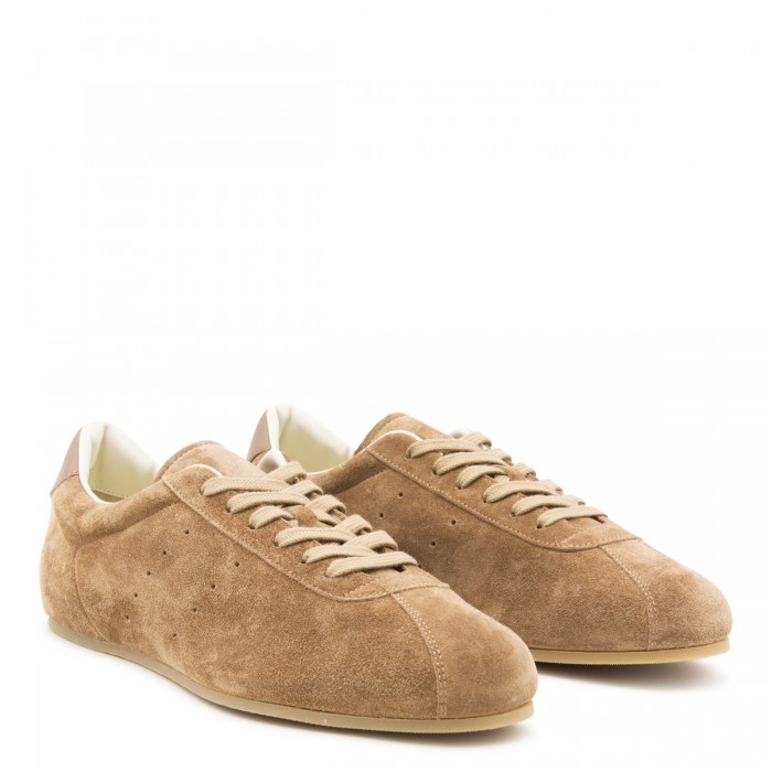 TAUPE LEATHER SNEAKERS 2