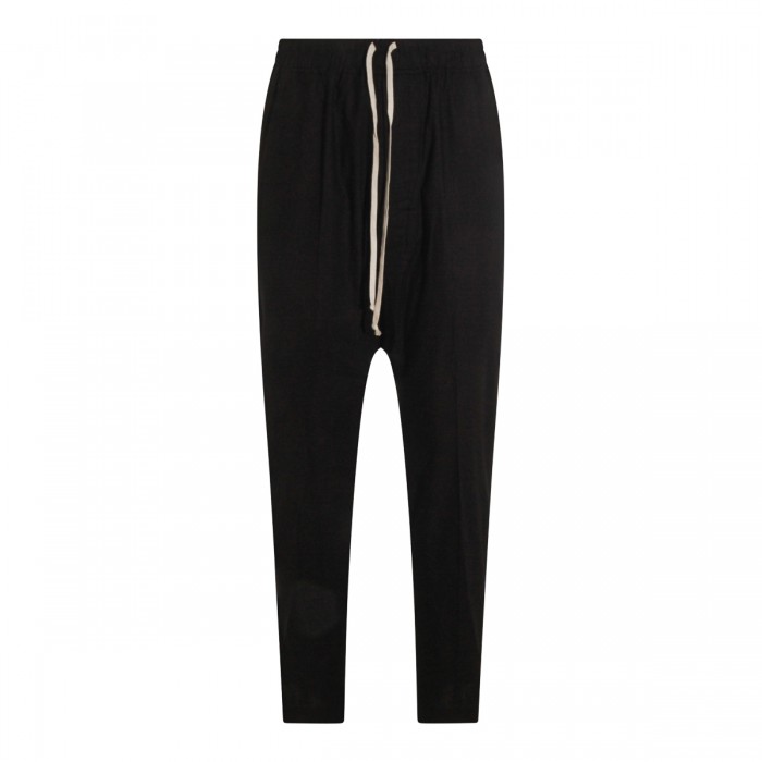 BLACK COTTON DRAWSTRING...