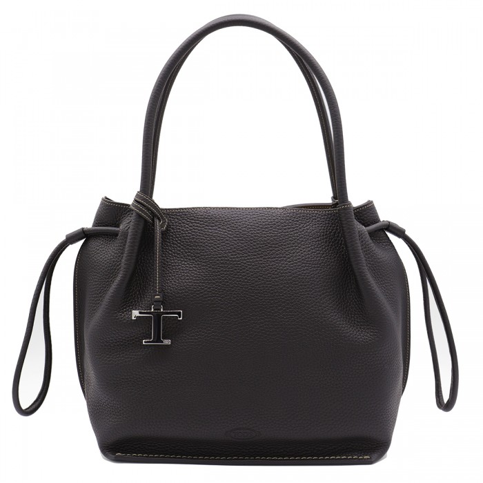 BLACK LEATHER TOTES