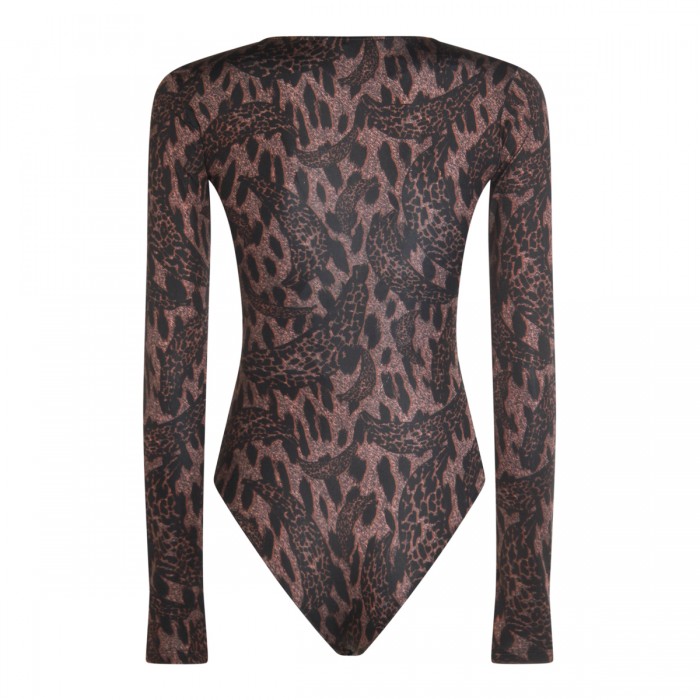 BROWN NYLON BODYSUIT 2