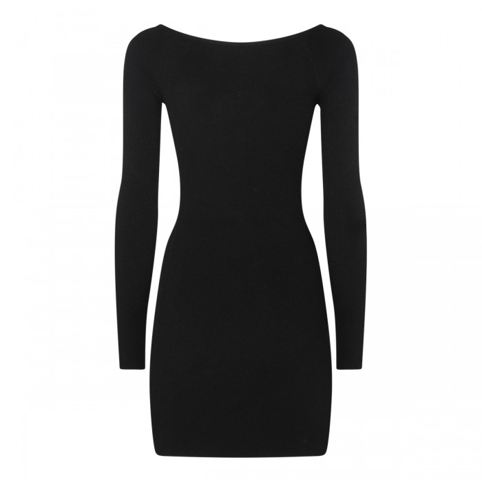 BLACK VISCOSE DRESS 2