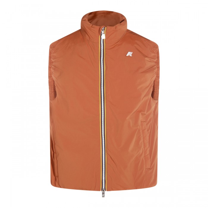 ORANGE NYLON CASUAL JACKET