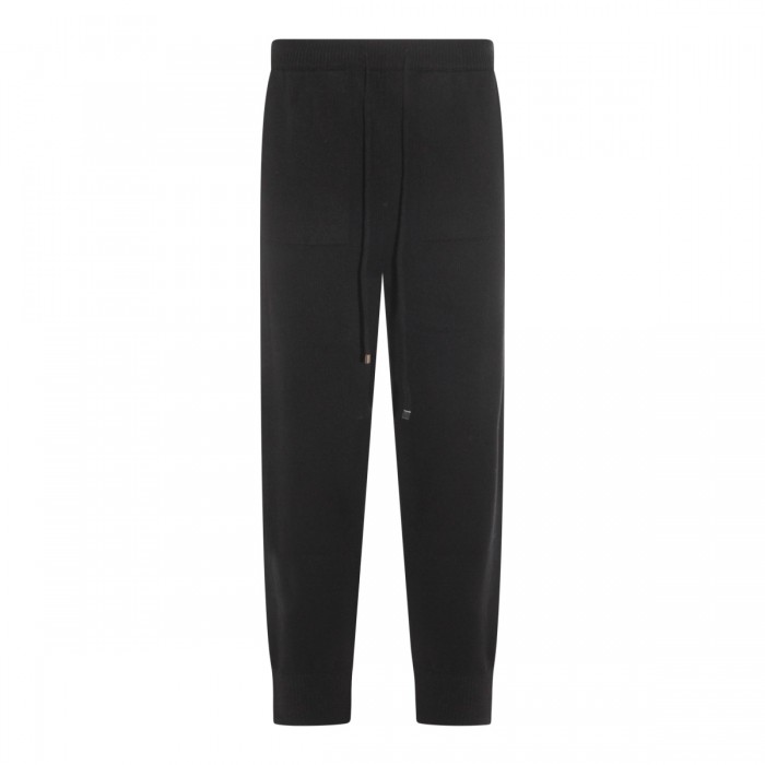 BLACK WOOL PANTS