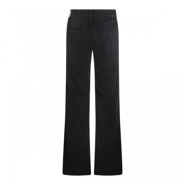 BLACK COTTON DENIM JEANS 2