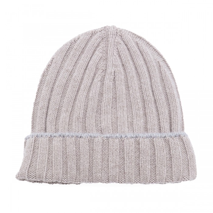 LIGHT BEIGE WOOL HAT 2