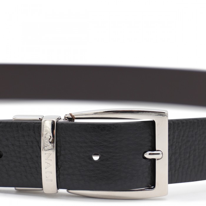 BLACK LEATHER BELT 2