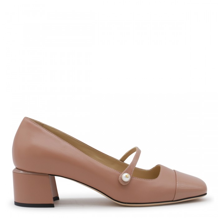 CAMEL LEATHER PUMPS