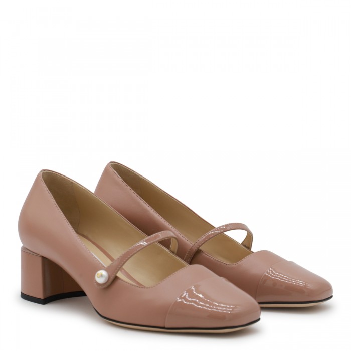 CAMEL LEATHER PUMPS 2