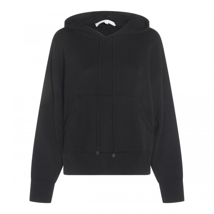 BLACK MANLIO WOOL SWEATSHIRT