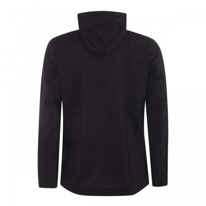 BLACK NYLON CASUAL JACKET 2