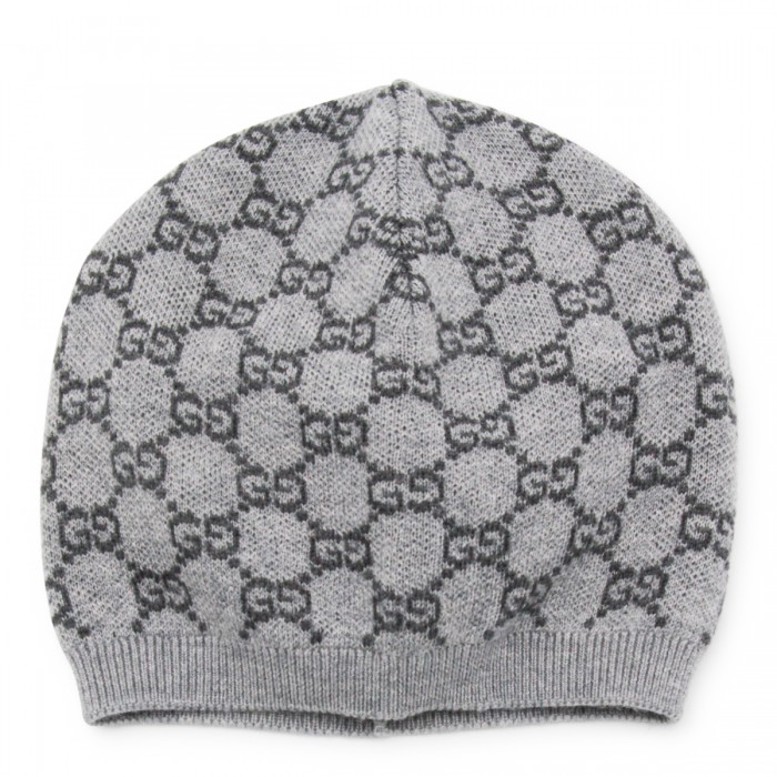 GREY WOOL BEANIE
