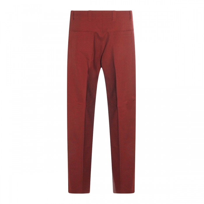 RED WOOL PANTS 2