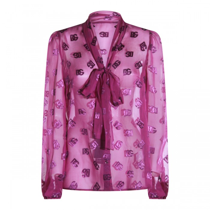 VIOLET SILK SHIRT