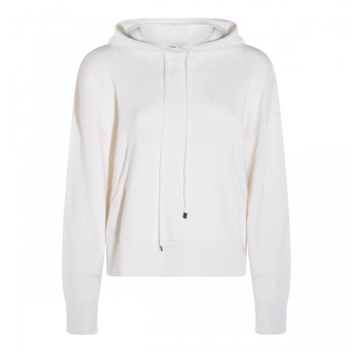 WHITE MANLIO WOOL SWEATSHIRT