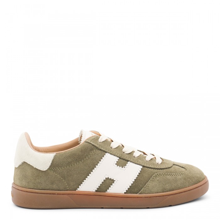 GREEN LEATHER SNEAKERS