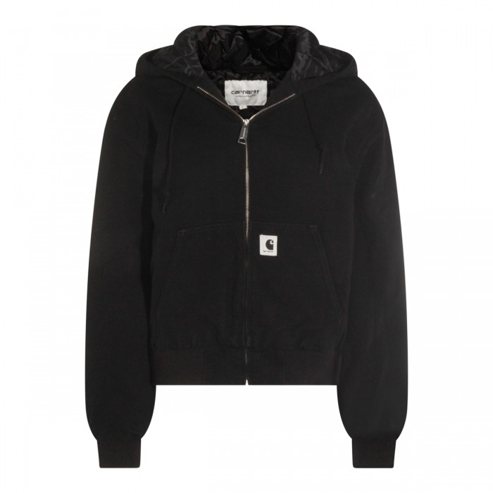 BLACK COTTON CASUAL JACKET