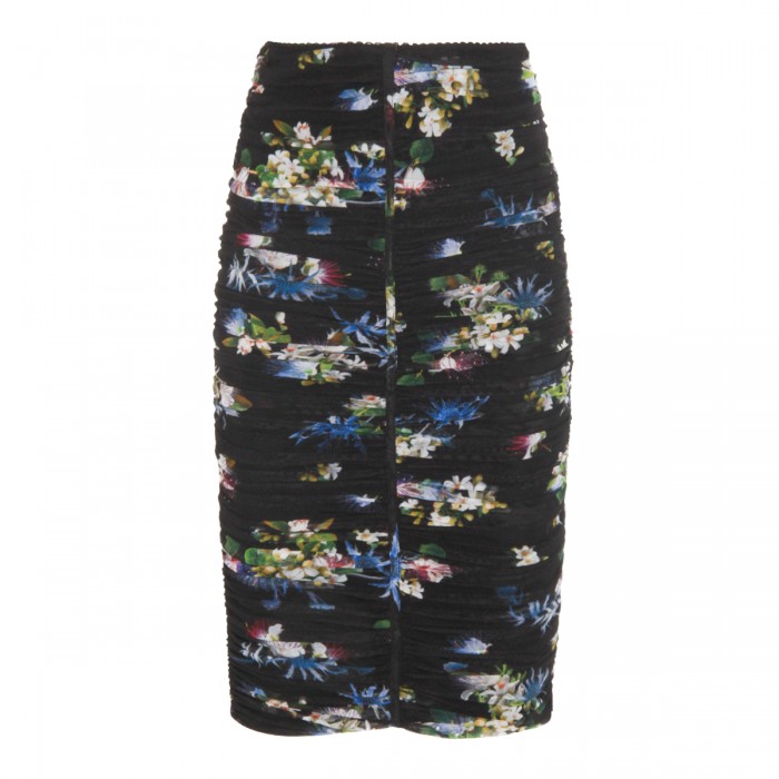 BLACK MIDI SKIRT