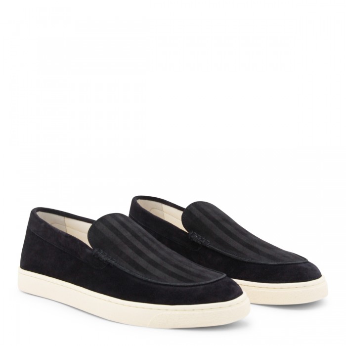 NAVY LEATHER LOAFERS 2