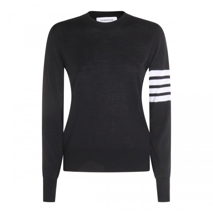DARK BLUE WOOL KNITWEAR