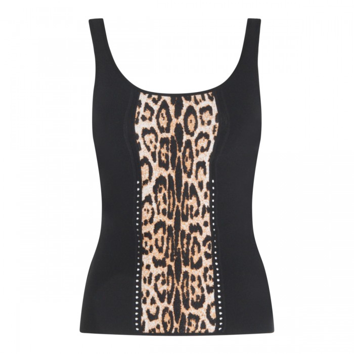 BLACK VISCOSE TOP
