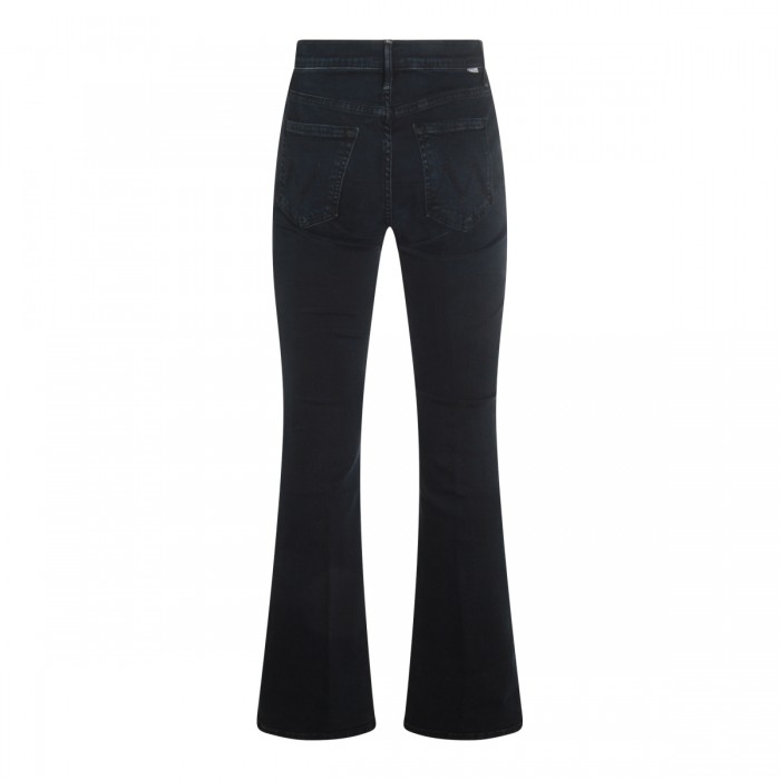 BLACK COTTON DENIM JEANS 2
