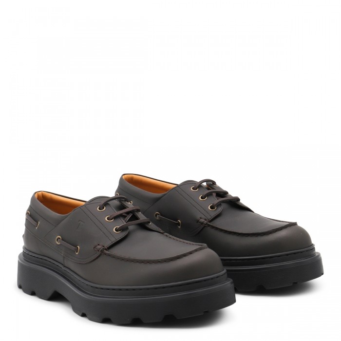 BROWN LEATHER LOAFERS 2