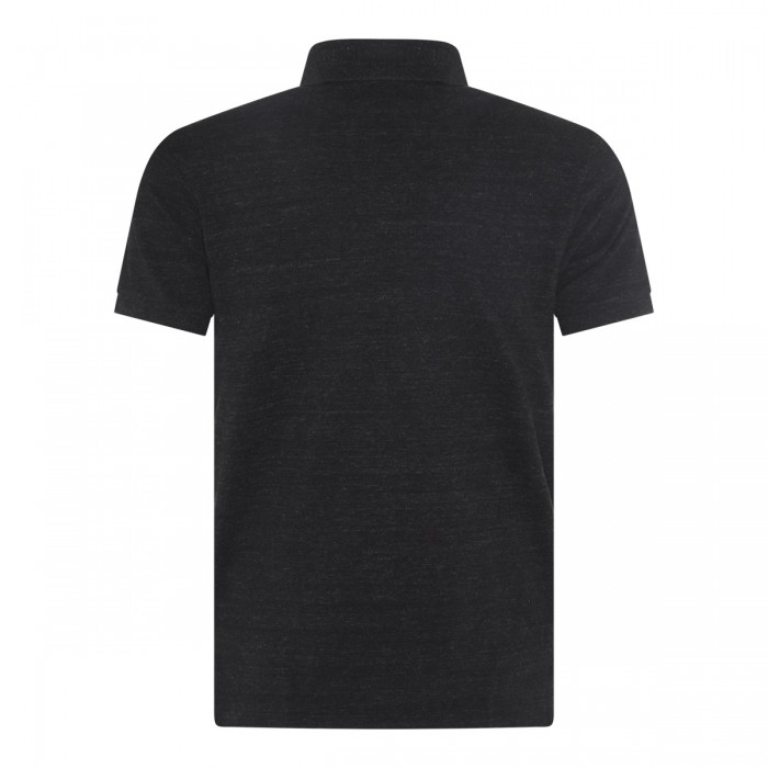 BLACK COTTON POLO SHIRT 2