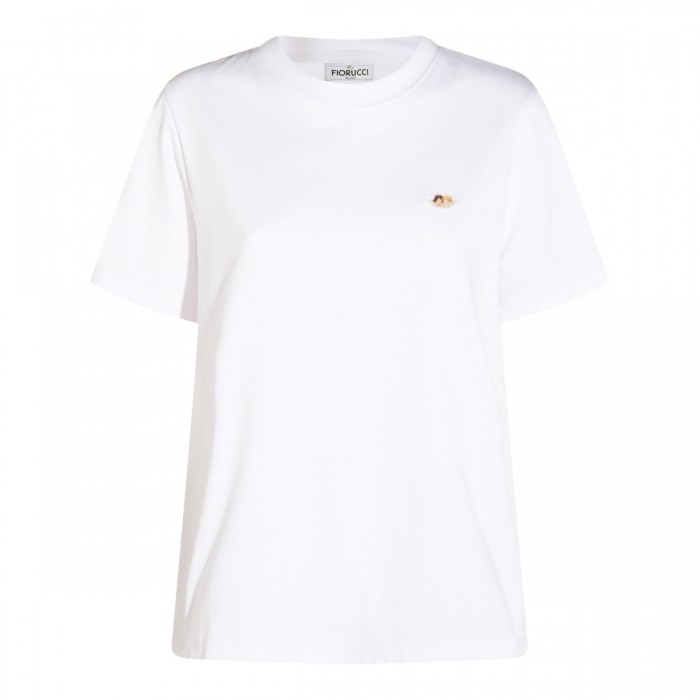 WHITE COTTON T-SHIRT